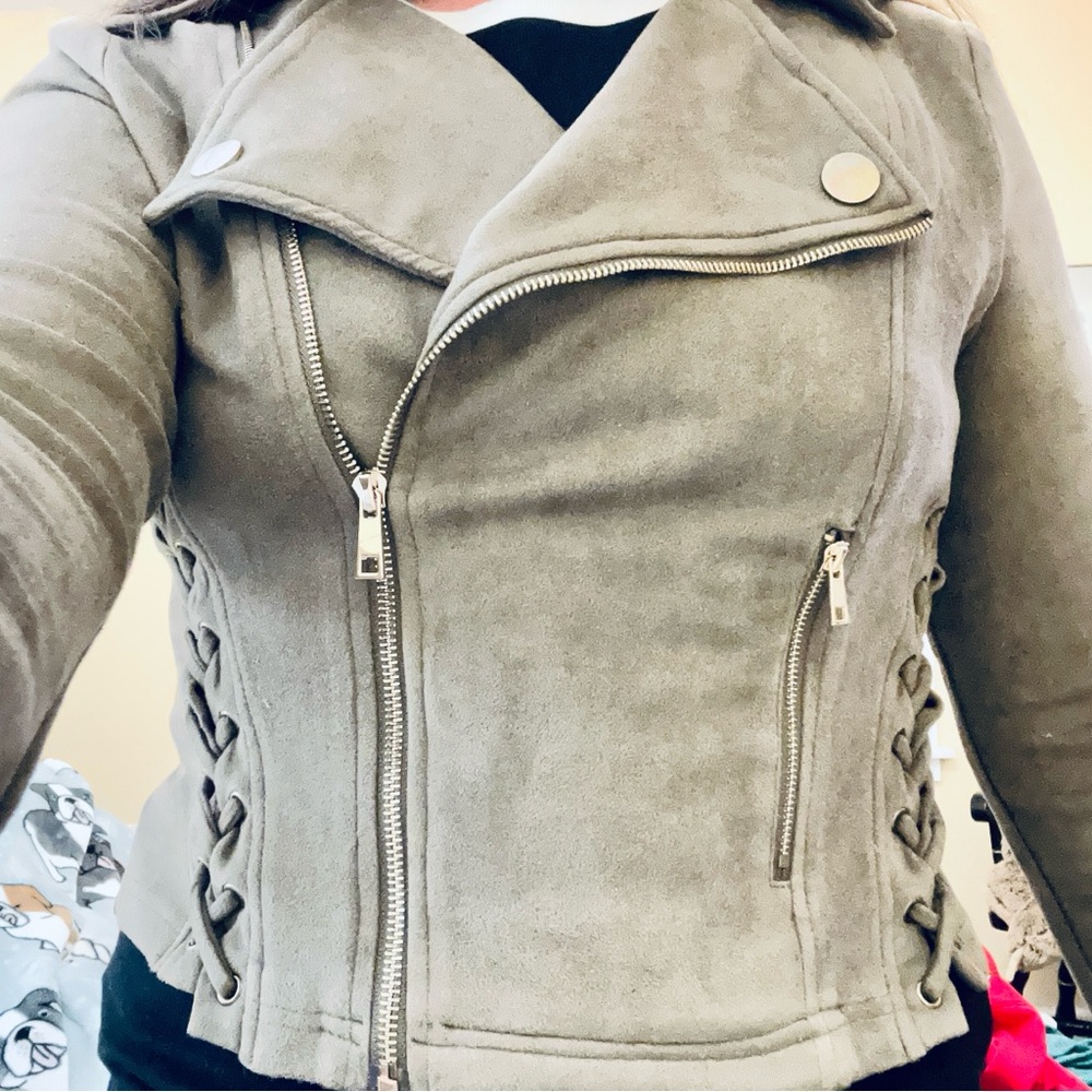 Women's Suede Moto Jacket